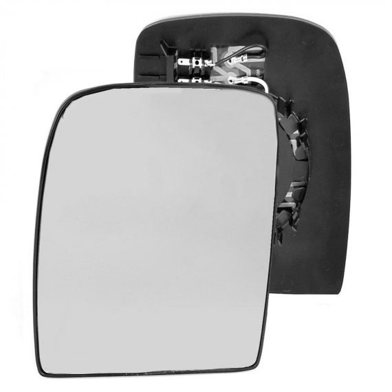 Left side wing door mirror glass for Citroen Dispatch